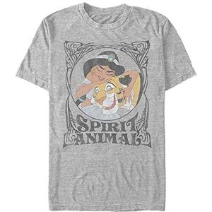 Disney Aladdin - Spirit Animal v2 Unisex Crew neck T-Shirt Melange grey 2XL