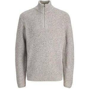 JACK & JONES Jorbleecker Knit Half Zip Bf, sea salt, L