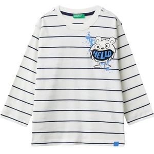 United Colors of Benetton T-shirt voor kinderen en jongeren, Wit, 1 jaar