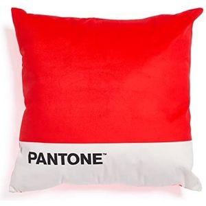 Pantone™ – decokussen, gevoerd, 40 x 40 cm, met verborgen ritssluiting, vulling 350 g/m², rood