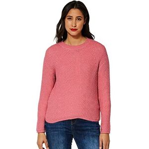 Street One Dames A302185 gebreide trui, winter rose melange, 38, Winter Rose Melange, 38