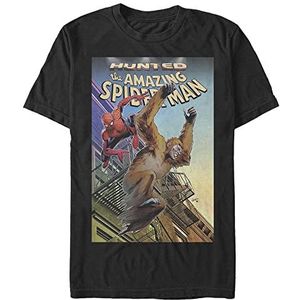 Marvel Spider-Man Classic - Hunted Spider-Man Unisex Crew neck T-Shirt Black 2XL