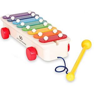 Fisher Price Classics 1702 Pull-a-Tune Xylophone, Learn to Walk with Interactive Toy Features, Classic Musical Toy Suitable for Boys and Girls Aged 18 Months +