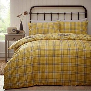 Portfolio Beddengoedset met hazenweide, okergeel, kingsize