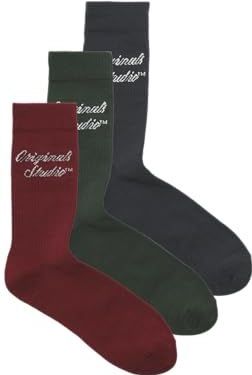 JACK & JONES Jacnorrebro tennissokken, 3 stuks, Sycamore, One size