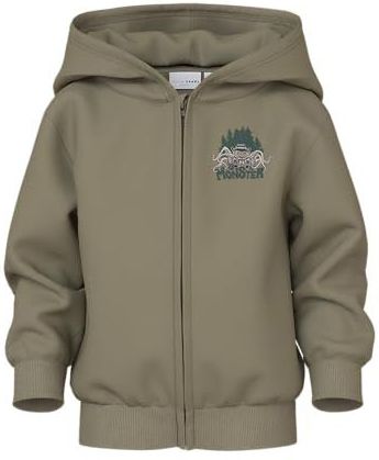 NAME IT - NMMVOLTINUS - Tussenjas - Saliegroen - Met Rits en Capuchon