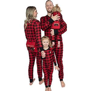 Lazy One - Bear Cheeks Flapjack Onesie - Rood geruit - Uniseks