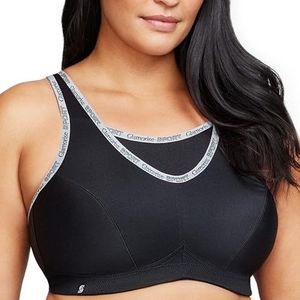 Glamorise No-bounce Camisole #1066 Sportbeha zonder beugel voor dames, Zwart, 95H