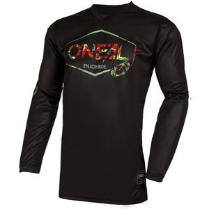 O'NEAL | Jersey | Enduro Motocross | Ademende stof, maximale bewegingsvrijheid, verlengde rug | Jersey Mahalo | Volwassen | Zwart/multi | Maat S