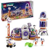 LEGO Friends Ruimtebasis op Mars en raket, Ruimte Speelgoed met 4 Poppetjes Personages en Kat Dieren Figuur, Cadeau voor Meisjes, Jongens en Kinderen vanaf 8 jaar 42605