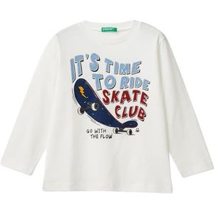 United Colors of Benetton T-shirt M/L, Wit, 3 jaar