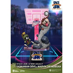 Beast Kingdom DS-070 Warner Bros. Space Jam Een nieuwe erfenis: Tasmaanse duivel & Marvin The Martian Diorama Stage D-Stage Figuurbeeld (Standaardversie)