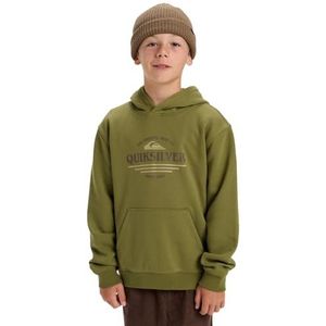 Quiksilver - Graphic Hoodie - Groen - Jongens 14 Jaar