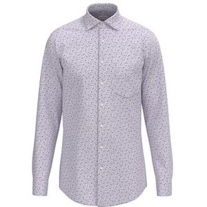 Seidensticker Zakelijk overhemd voor heren, regular fit, zacht, kentkraag, lange mouwen, 100% katoen, roze, 40