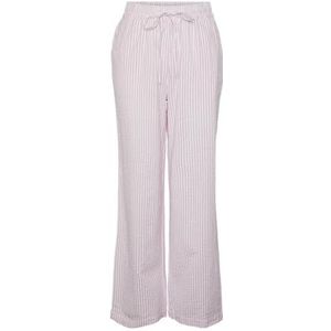 PIECES Dames Pcsally Hw Loose String Pant Noos broek, Pastel Lavender/Stripes: cloud Dancer, XS