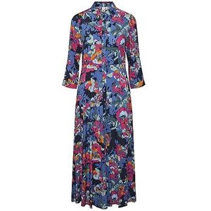 YAS Yassavanna Long Shirt Dress S. Noos Jurk voor dames Tuin Topiary/Aop blury Print XL Garden Topiary