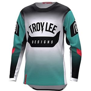 Troy Lee Designs Motorcross shirt, uniseks, Arco Turchese/Meloen Neon, XS