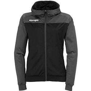 Kempa Prime Multi Jacket Women Handball jas met capuchon voor dames, diepblauw/donkerrood, XXL