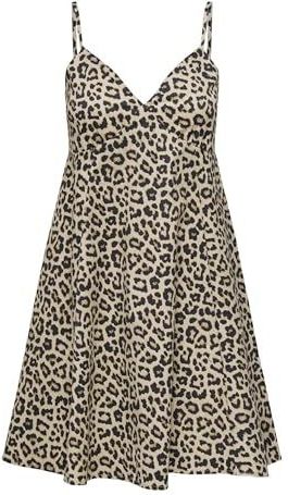 ONLY - Onllowa Strap Dress - Korte Jurk - Pumice Stone