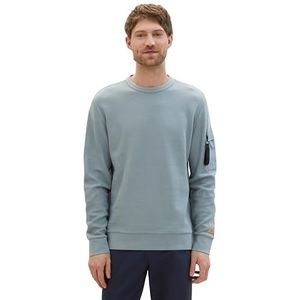 TOM TAILOR Sweatshirt voor heren, 27475 - Grijs Mint, 3XL