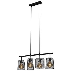 BRILONER - Hanglamp draad, retro hanglamp 4-lichts, E27 max. 60 Watt, eetkamer lamp