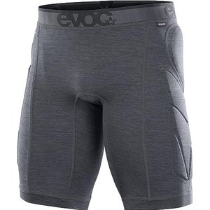 EVOC CRASH PANTS, fietsbroek (incl. heupbeschermers en beschermende padding, S.LEISURE-materiaal, S.Café-technologie tegen geurtjes, machinewasbaar, maat: M), Carbon Grey