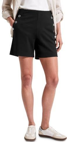 Street One - Bermuda - Korte Broek - Zwart - Casual Fit