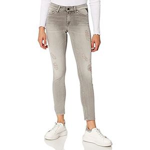 Replay Dames New Luz Jeans, grijs (096 Medium Grey), 24W x 30L