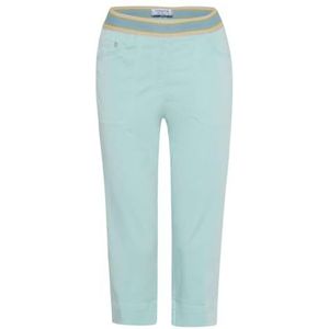 Raphaela by Brax Dames Pamina Capri rondom jersey, super licht katoen, slim broek, aqua, 32W / 32L