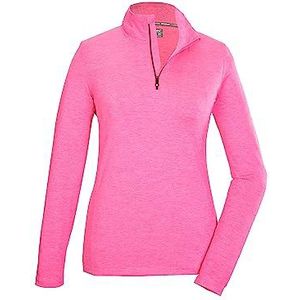 killtec dames Functioneel overhemd/shirt met lange mouwen, opstaande kraag en ritssluiting KSW 97 WMN LS SHRT, neon orchid, 36, 40876-000