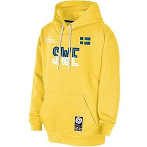 FIFA Unisex officiële 2023 vrouwen voetbal World Cup volwassen team hoodie, Zweden Hooded Sweatshirt (pak van 1)