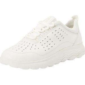 Geox D SPHERICA D Sneakers voor dames, wit, 40 EU, wit, 40 EU