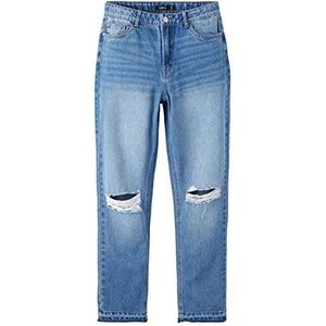 NAME IT Nlfletdizza DNM W Mom Pant jeansbroek voor meisjes, blauw (medium blue denim), 140 cm