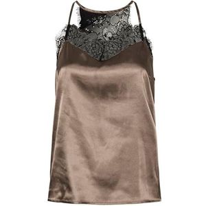 Pieces - JAHARA - Spaghetti Top - Effen - Regular Fit - Satijn