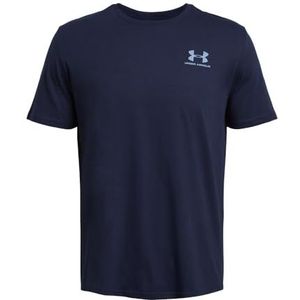 Under Armour UA M Sportstyle LC SS, Midnight Navy / / Wit, SM