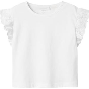 Nmfhrejaine Capsl Short Nreg Top Pb, Lucent Wit, 86 cm