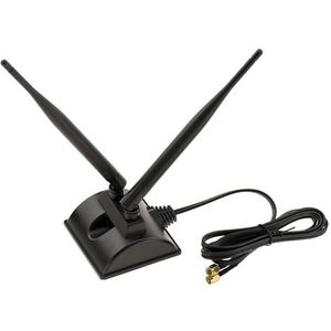 KALEA-INFORMATIQUE Magnetische basismodule Twee Dual Band 2,4GHz 5GHz WiFi-antennes met RP-SMA-aansluitingen Compatibel met 802.11 b g n AC AX en WiFi 6