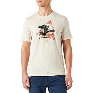 Teddy Smith T-shirt met ronde hals - T-Cars MC, Ivoor Wit, XXL