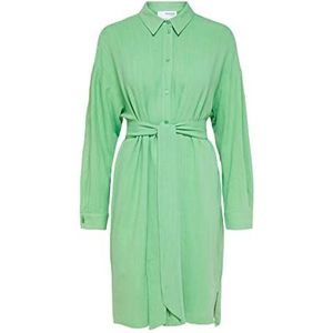 SELECTED FEMME Blousejurk voor dames, linnenmix, Absinthe Green, 36