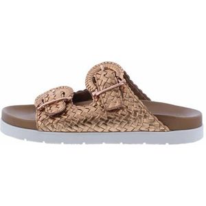 Sioux Jamescha damessandalen met sleehak, Koper, 42 EU