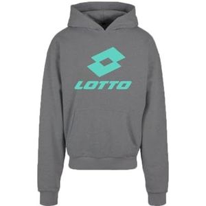 AMERICAN COLLEGE USA Lotto Sweatshirt met capuchon, kleur sportkleding voor jongens, Grijs, 12 Jaren