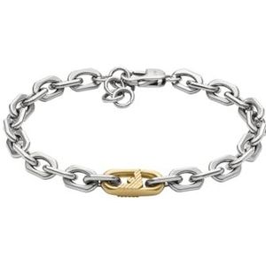 Emporio Armani Mannen roestvrij staal of kralen met karabijnsluiting armband