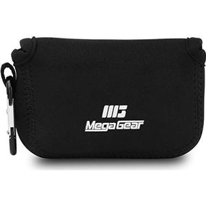 MegaGear Ultralichte Cameratas van Neopreen Compatibel met Olympus Tough Tg-6, Tg-5, Tg-4, Sony Cyber-Shot Dsc-Rx100 Vi, Dsc-Rx100 V, Dsc-Rx100 Iv, Zwart