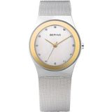 BERING Dames Analoog Quarz Classic Collection Polshorloge met Roestvrij staal Armband en Saffier glas 12927-010