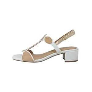 Merk - Sandalen - Kleur - Imitatieleer - Blokhak - Verstelbare Riemen