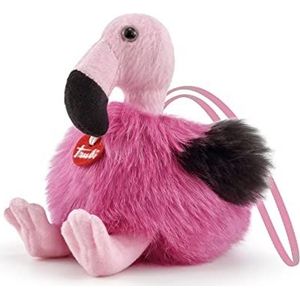Trudi TUD04000 Flamingo Charm Mini Hanging Plush Fuchsia