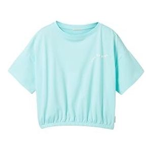 TOM TAILOR T-shirt voor meisjes, 35279 - Soft Blue Lagoon, 128 cm