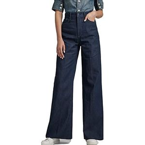 G-Star Raw Dek Ultra High Waist Wide Been Jeans dames,Blauw (Raw Denim C970-1),24W / 32L