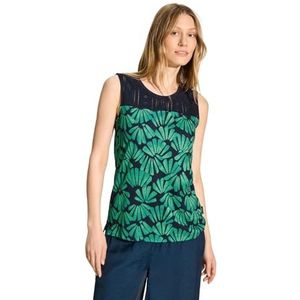 CECIL Ajour Top met print, Fresh Apple Green, S