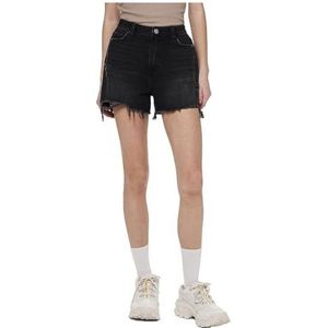 PIECES Pcsummer Hw Dest BLC Noos Shorts voor dames, zwart, XS